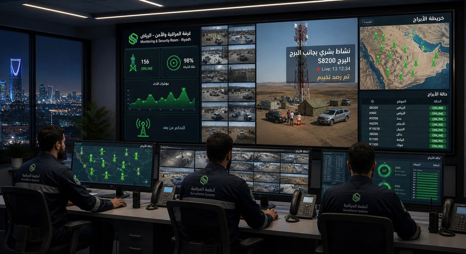 Riyadh-based monitoring and security operations control room