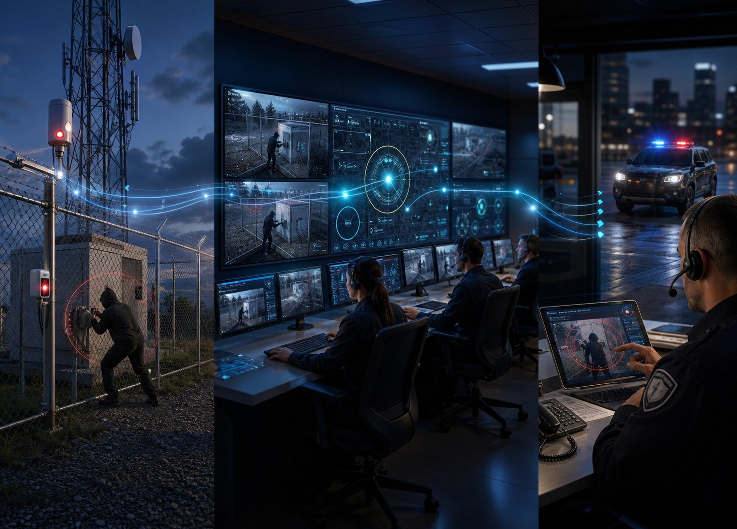 High-tech surveillance and response coordination